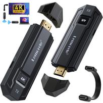 4K belaidis HDMI belaidis nešiojamasis kompaktiškas 5G dvigubas Wifi Maksimali skiriamoji geba 4K30Hz Iki 50 m 66 ms Galima pridėti 8 belaidžio ryšio įrenginius Ne gray
