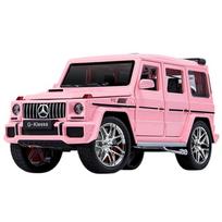 1:1:24 Mastelio Metalinis Lietas Mercedes-Benz G-Wagen AMG G63 Lydinio Atgal Traukiamas Žaislinis Automobilio Modelis, Rožinis pink
