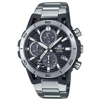 CASIO EDIFICE Kolekcija 100M Vandeniui atsparus Saulės energija Varomas Kvarcinis Mechanizmas Nerūdijančio Plieno Apyrankė Laikrodis EQS960D-1AV Black Dial black
