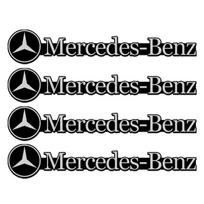 4 vnt./rinkinys Modifikuoti automobilio logotipo garso lipdukai Tinka Mercedes Benz A B C E G klasės AMG W176 W166 W124 W211 black