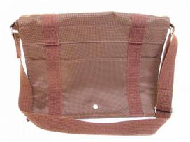 Autentiškas atnaujintas HERMES Canvas Her Line Brown Messenger & Cross-body krepšys Busas MM #6007 Naudotas