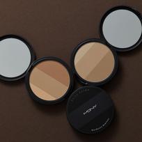 McQueen New York Fake-up Contour Shading Shade Palette 3 colors 9g nose shading highlighter 310199, gray brown brown