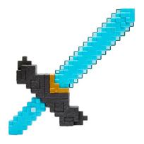 Mattel Minecraft Filmo Ginklai transformuojasi į Kardą ir Kirtiklį Veiksmo Sportas Apsimestinis Žaidimas Baterijų Nereikia Nuo 6 metų Mėlynas JFR72 sekundės! blue