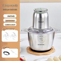 ZISIZ 3L Electric Food Processor & Meat Grinder gray