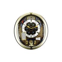 SEIKO kvarcinis mechanizmas Dervos stiklas Sieninis laikrodis Unisex Skeletas QXM291B QXM350G Coffee Watch Dial