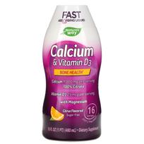 Nature's Way, Kalcis ir vitaminas D3, Citrusiniai, 16 fl oz (480 ml)