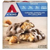 Atkins Protein Bar Caramel Chocolate Nut Roll, 220g, 1 piece