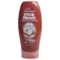 Garnier Whole Blend Smoothing Conditioner Coconut Oil & Cocoa Butter, 370ml, 1 pack brown