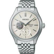 Vyriškas Seiko SARJ007 (PRESAGE Classic serijos mechaninė vyriška metalinė juosta) Apvalus laikrodis sidabrinis