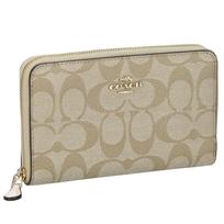 Dvigubo sulankstymo piniginė 88913 IMDQC [Coach] Moteriška [Produktas] beige