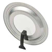 Pearl Metal Made in Japan Tsubame Sanjo Standing Frying Pan Lid for Stainless Steel with Glass Window Stand Pan Cover Satina 26~30cm HB-3391 sidabras