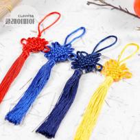 „Art Box“ / „Cleipia“ tradicinis chrizanteminis mazgas, apvyniojamas audinys „Norigae Hanbok“ aksesuarai blue