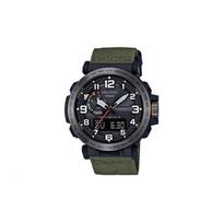 Casio PRO TREK Serija-Diskų Dvigubas Ekranas Lauko Alpinizmo Saulės Energija Varomas Išmanusis Laikrodis Daugiafunkcis Atsparus Smūgiams ir Vandeniui PRW-6600YB-3PR juoda