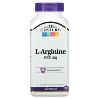 21 amžius, L-argininas, 1000 mg, 100 tablečių