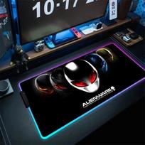 RGB Mouse Pad Anime Alienware Gaming Laptops Keyboard Mat Kawaii Desk Accessories Deskmat Led Mousepad Gamer Mats Mause Pc Xxl RGB 250x350x3mm gray
