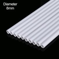 10 vnt. Plastikinis tuščiaviduris vamzdelis ABS apvalus vamzdelis „Pasidaryk pats“ rankų darbo smėlio stalo medžiaga modelio skersmuo 2mm/2,5mm/3mm/4mm/5mm/6mm/8mm/10mm
