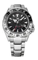 [KENTEX] Laikrodis IWAWP MARINE GMT mechaninis automatinis apvyniojimas ribotas iki 188 vienetų S820X-01 vyriškas sidabras sidabras