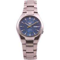 Seiko moteriškas laikrodis SNK615K1 (Seiko5 SS B D/D BL) Apvalus laikrodis sidabrinis analoginis