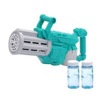 B&C Gatling automatinis burbulinis pistoletas + burbulų tirpalas 60 ml x 2p korėjietiški vaikų žaislai blue