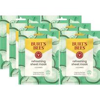 Burt's Bees Refreshing Sheet Pack of 6 Cucumbers, 1 x yellow