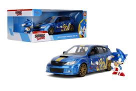 Ežiukas Sonikas 2012 Subaru Impreza WRX STI Lieto metalo automobilis Soniko figūrėlė Žaislai vaikams ir suaugusiems 124 & mėlyna