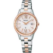 Seiko SSVV082 (LUKIA Essential Collection Solar Radio Controlled Metal Band Women's) Round Watch