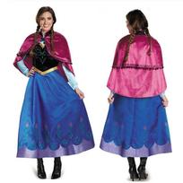 Elegantiška mėlyna S-4XL Frozen Elsa Cosplay suknelė suaugusiems Helovino kostiumų vakarėliui S pink