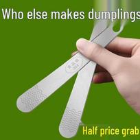 Dumpling Making Scraper & Filler Tool white