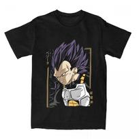 Dragon Ball Z Vegeta Ultra Ego Anime T Shirt for Men Women Pure Cotton TShirts O Neck Tees Short Sleeve Clothes XL gray