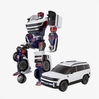 [jauni žaislai] Tobot Sonic Big Santa Fe Transformuojamas robotas Veiksmo figūrėlė black