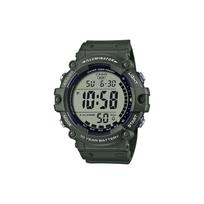 CASIO vyriškas juodas laikrodis AE-1500WHX-3AVDF Green Strap gray
