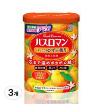 Bath Roman Bath Salt Yuzu, 600g, 3 pieces red