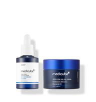 Medicube Zero Pore One Day Duo Set Korean Skincare Pore Care Ampoule Serum Kit blue