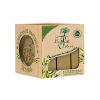 LE PETIT OLIVIER Alyvuogių aliejaus Marselio muilai 3 x 100g beige