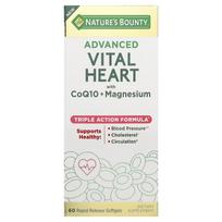 Nature's Bounty, Advanced Vital Heart, with CoQ10 + Magnesium, 60 Rapid-Release Softgels