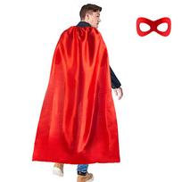 Superherojų apsiaustai ir kaukės suaugusiems Didmeninė prekyba Vyrai Moterys Superherojų kostiumas Helovino persirengimo vakarėlis raudona