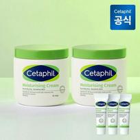[Cetaphil] Moisturizing Cream 453g x 2 + Cream 10g x 3 green