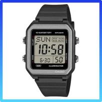 CASIO Collection Skaitmeninis laikrodis W-221H-1AJF Vyriškas Juodas Retro Vidutinio Dydžio Korpusas, Chronometro Dizaino Stiliaus Pritaikymas juoda