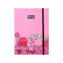 Linijos draugai BT21 dienoraštis M, slapukas pink