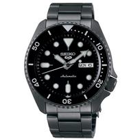 Seiko 5 Sports Black Dial Gunmetal Gray Stainless Steel Automatic Men's Watch SRPD65K1