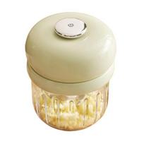 Electric Garlic Chopper Mini Food Processor for Food Meat Veggies 350ml Rechargeable Garlic Grinder for Kitchen žalia