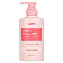 Kundal Honey & Macadamia Pure Body Lotion Cherry Blossom Fragrance, 500ml, 1 unit white