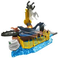 Mattel Jurassic World Naujasis Dominatorius Minifigūrėlės Žaidimų Rinkinys: Siautynės! Mosasaurus [Nuo 4 metų] HFF11 black