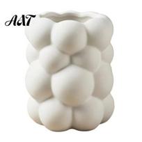 Office Stationery Organizer 3D Bubble Cloud Shape Pen Holder, Desktop Storage Organizer, Matte Milky Art Paintbrush Container White Aesthetic balta