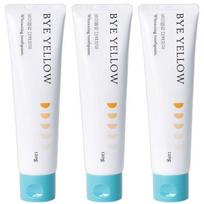 By Yellow Whitening Toothpaste Teeth Whitening Recommended Bad Breath Removal, 120g, 3 Pieces gray