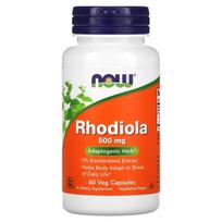 NOW Foods, Rodiola, 500 mg, 60 daržovių kapsulių