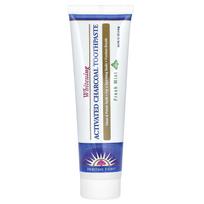 Heritage Store, Activated Charcoal Whitening Toothpaste, Fresh Mint, 5.1oz (145g) white