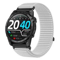 20mm 22mm 26mm QuickFit nailoninis dirželis, skirtas Garmin Fenix 8 43mm 47mm 51mm 7 7X 6 6X 5 5X Plus/Enduro 3/Epix Pro Gen 2 apyrankei QuickFit 22mm tamsiai pilka spalva