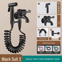 Mop Sink Faucet with Spray Gun Set white