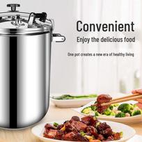 ONYLM Stainless Steel Commercial Pressure Cooker gray